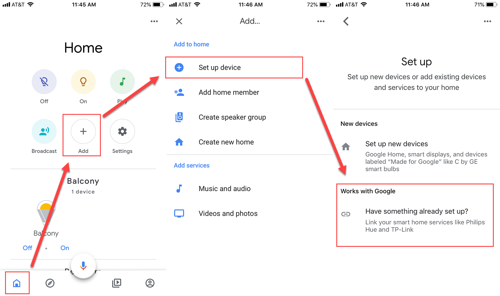 How to set up lights sale google home